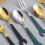 Creative Steel Spanner Spoon Fork Wrench Design-black silver 6