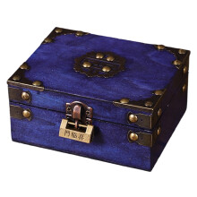 Handcraft Wood Storage Box Lock For-royal blue Xilin door lock