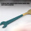 Durability 304 Steel Spanner Multifunctional Spoon-green silver 7