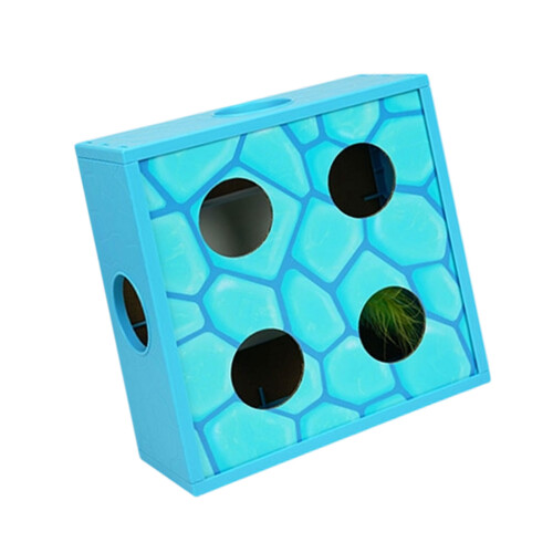 Intelligent Chew Resistant Automatic Rotating-S water cube blue