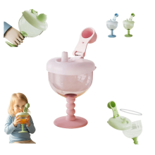 No-Spill Goblet Cup with Lid for Babies and Toddlers,