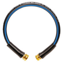 Tuyau de guidage en caoutchouc anti-torsion de 2 pi 5/8 po avec raccords GHT de 3/4 po