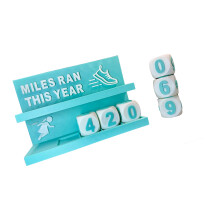Running Mileage Trackers Counter Goal Setter For Fitness-blue
