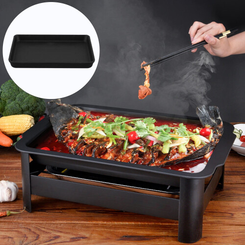 Πιάτο BBQ από χυτοσίδηρο 12,5 ιντσών ορθογώνιο