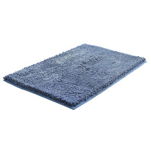 Tapete de banheiro antiderrapante de microfibra felpuda, 50 x 75 cm (20 x 30 polegadas).