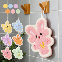 Rabbit-Shaped Kitchen Towel, Super Soft & Absorbent, Quick-Dry Microfiber, Decorative Bunny Towel for Easter, Holiday or Everyday Use