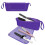 Portable Curling Iron Storage Bag Multiple Compartment-Purple 7