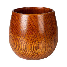 295 ml houten mok in tonvorm – Stevig en comfortabel