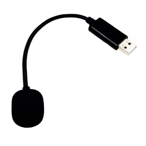 Verstelbare mini-USB-microfoon met ruisonderdrukking, audioadapter voor laptop/notebook 2