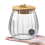 Jar Stórála Gloine Borosilicate le Clúdach Bambú Aerdhíonach, 1