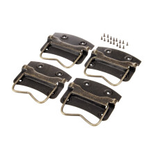 Puxadores de bronze antigo para móveis (4 peças)