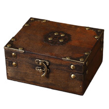 European Wood Storage Chest Featuring-Earthy yellow buckle