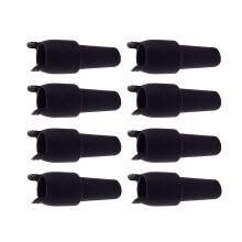 Pack Of 8 Nonslip Wine Corks Ergonomic Handle Design-Black