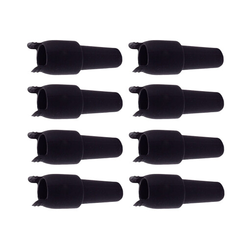 Pack Of 8 Nonslip Wine Corks Ergonomic Handle Design-Black