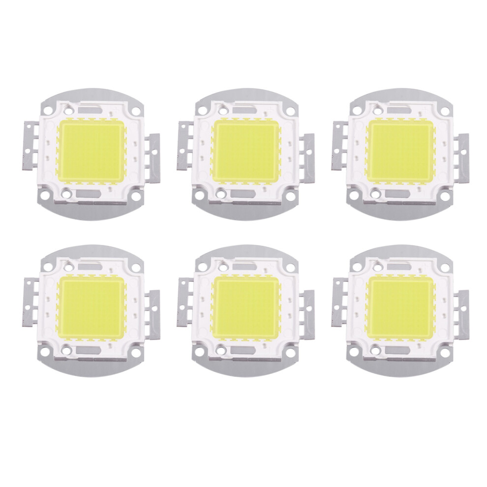 6X Led Chip 100W 7500Lm White Light Bulb Lamp Spotlight High Power Integrated Diy 6031684871239