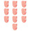 Auto-adhesive Wall Tapestries Clip Multipurpose Plastic-Pink 1