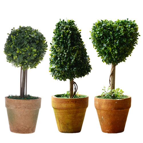Artificial Plant Potted Green Succulents Small Tree Grass-1  4