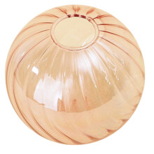 Clear French Design Glass Ball Vases For Floral-Pink large