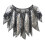 Retros Embroidered Capes For Wedding Sequins-black silver 1