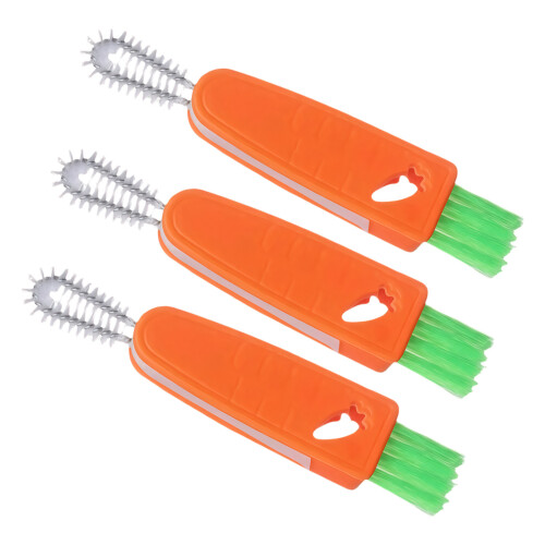 3PCS effiziente Karotten-Design-Bürste für
