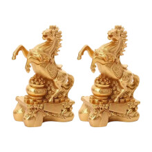 Chinese New Year Horse Statue, 2026 Golden Feng Shui-1pcs 2pcs