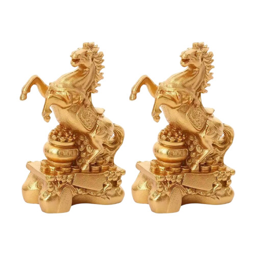 Statue de cheval du Nouvel An chinois,-1 pièces 2 pièces