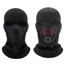 Comfortable Face Mask Breathable Balaclava Face-black red black