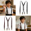 Secure Metal Clip Kids Brace Elastic Suspender Adjustable-Black 5