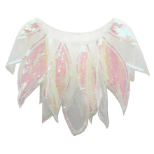Light weight Polyester Capes Decorated With Retros-color white