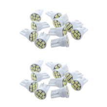 20X T10 194 168 Lamp Bulb 8 LED White for Car