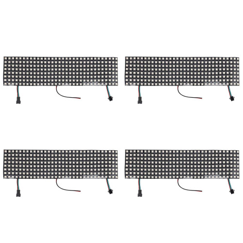 4X LED Matrix Panel, WS2812B RGB 832 Pixels Digital Flexible Dot Matrix Individually Addressable LED Display Screen