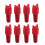 Pack of 8 Multiple Color Silicone Wine Stoppers Including-Red 1