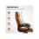 Spring Padded Faux Leather Office Chair - Light Brown 4