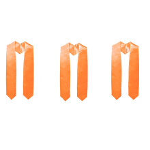 1Pc or 3pcs Graduation Stole Shawl For Unique-Orange 3