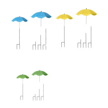 Decorative Garden Shades Umbrellas for-Blue yellow and gre