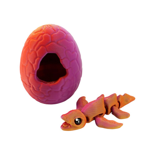 Leuke 3D-geprinte schelpbrekende draak en-woestijnroos Canglong