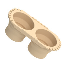 Portable Paint Brush Washer Foldable Silicone Brush-Beige