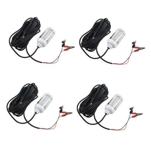 4X Luce Da Pesca Subacquea Da Pesca Subacquea Da 12V A LED Verde Sommergibile