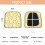 Πασχαλινά κουτιά δώρων και κουτιά δώρων, σετ 4 τεμαχίων, καλύμματα καθισμάτων 3