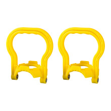 Durable Plastic Bucket Lifter Rusts Proof Long Time-Yellow 2pcs