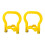 Bucket Lifter With Ergonomic Handle Reduces Hand-Yellow 2pcs 1
