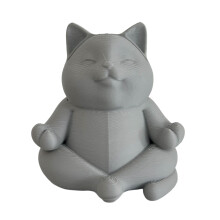 Brilhouderstandaard voor bureau Hars Katten Standbeeld-Grijze S