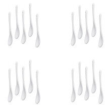 20PCS Cucchiai per Uova nel Porcellana Bianca Cucchiai nel Ceramica Cucchiaio da Caffè Cucchiaio da Dessert Cucchiaio