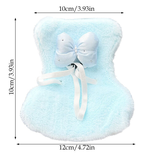 Cadeirinha de boneca para carro com almofada felpuda e suporte de mesa 2