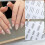 Αυτοκόλλητα Lines Nails για Nails, Αυτοκόλλητα 3D Check Nails Art για σχέδια νυχιών, Αυτοκόλλητα 2