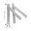 Aloha2pcs Μεντεσέδες σκάλας Μεντεσέδες από κράμα αλουμινίου Ανταλλακτικές ράβδοι 2