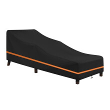 LCGOD Waterproof Garden Sunbed Cover,Heavy Duty 600D Oxford Fabric Windproof Outdoor Sun Lounger Covers Anti-UV Patio Sunbed Lounger Cover-200 x 75 x