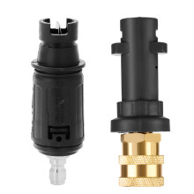 Tool Daily Adjustable Pressure Washer Nozzle with Adapter for Karcher K Series K2 K3 K4 K5 K6 K7, Rotating Jet Wash Nozzle with 1/4 Inch Quick