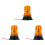 3X Forklift 30 LED Beacon Light Strobe Lamp Hazard Emergency Flashing Warning Amber 1
