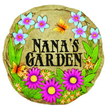 Spoontiques - Garden D?cor - Nana's Garden Stepping Stone - Decorative Stone for Garden - Resin